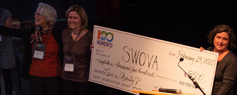 SWOVA wins 100 Women Who Care Donations